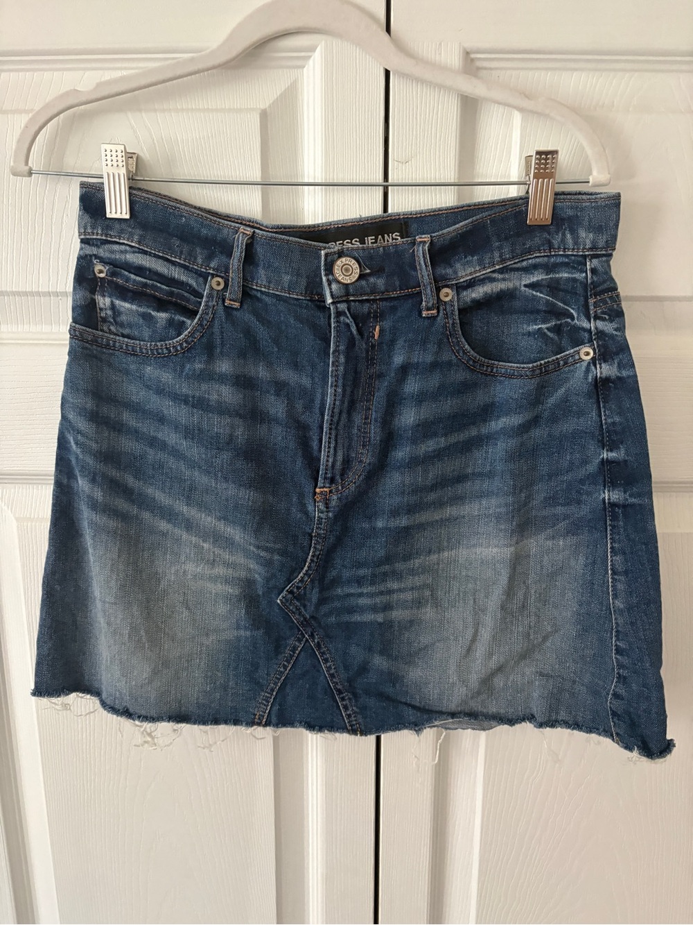 Express Blue Denim Mini Skirt